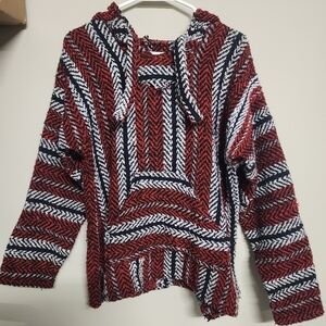 Unisex Earth Ragz Hoodie Red Black Navy and White. Production Date April 2016